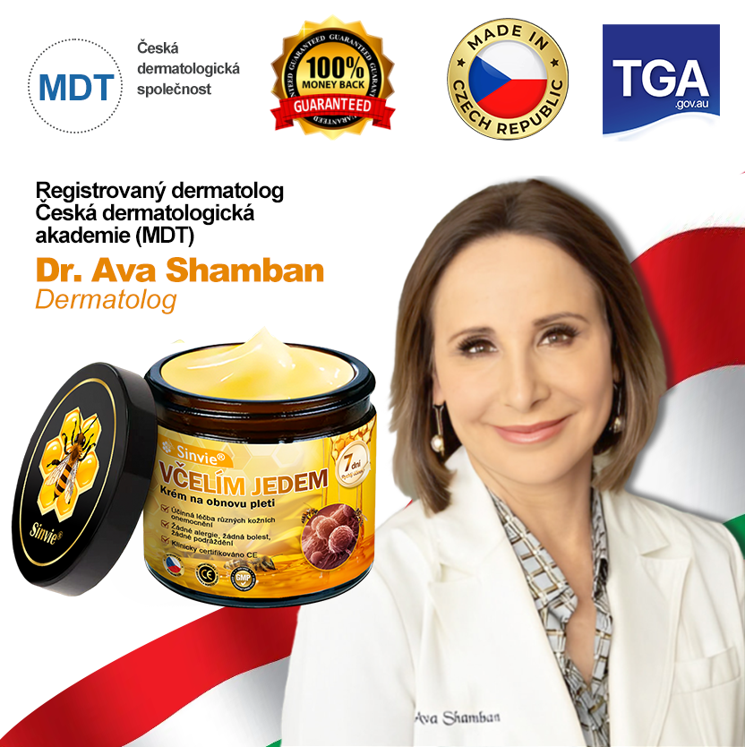 🐝🐝🐝Doporučení dermatologa ✨ Sinvie® Krém na obnovu pleti s včelím jedem 🔥 Český vývoj, výroba a dodávka v České republice