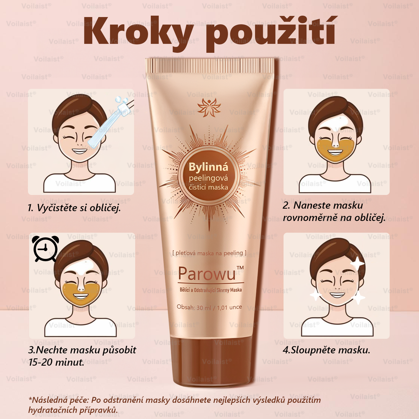 💟 Parowu™ Bělící a Odstraňující Skvrny Maska -🍀Přírodní složky trvale odstraňují pigmentové skvrny, stařecké skvrny, pihy a sluneční skvrny.