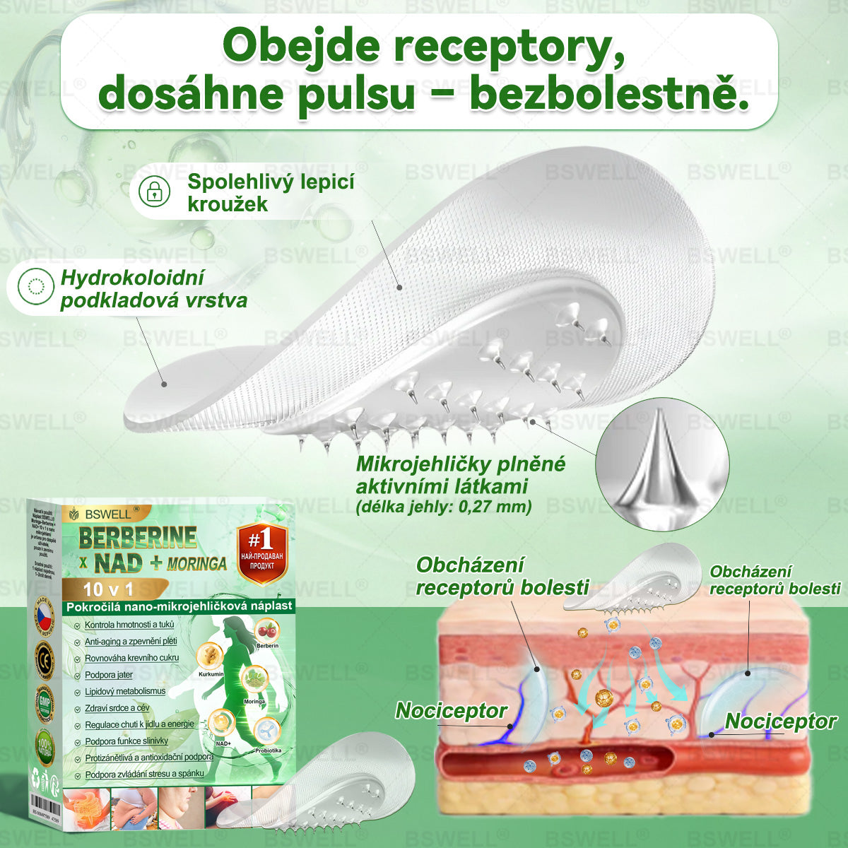 🌱🌱BSWELL® Nano mikrovpichová zeštíhlující náplast✨(Stačí použít pouze jednou denně – viditelné změny již za 28 dní) ✅Bezbolestná, dlouhotrvající, zaměřená na řešení cukrovky, obezity a kardiovaskulárních onemocnění