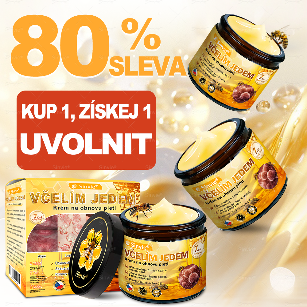 🐝Doporučení dermatologa  ✨Sinvie® Krém na obnovu pleti s včelím jedem 🔥 Český vývoj, výroba a dodávka v České republice - 50ml