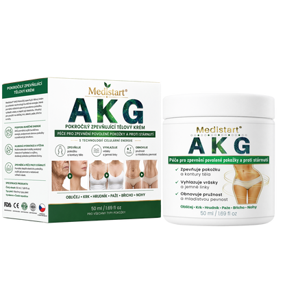 ✨Medistart® AKG POKROČILÝ ZPEVŇUJÍCÍ TĚLOVÝ KRÉM – 💧 Pro pevnější, hladší a pružnější pokožku.