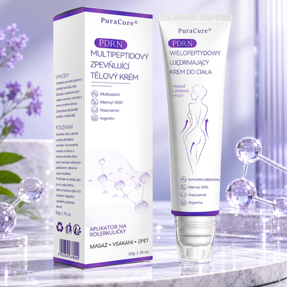 🇨🇿🇨🇿🇨🇿  PuraCure® PDRN multipeptidový masážní tělový krém s roll-on aplikátorem ✨Anti-age péče • Hydratace • Zpevnění • Lifting • Regenerace • Sjednocení tónu pokožky