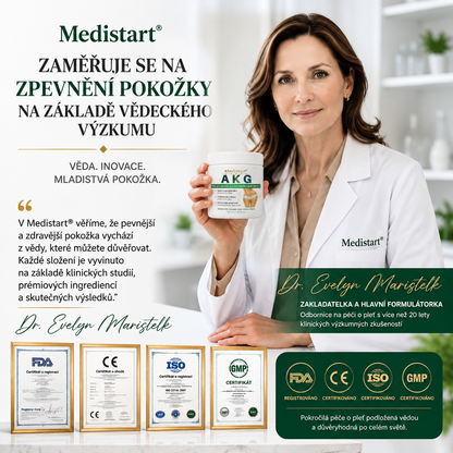 ✨Medistart® AKG POKROČILÝ ZPEVŇUJÍCÍ TĚLOVÝ KRÉM – 💧 Pro pevnější, hladší a pružnější pokožku.
