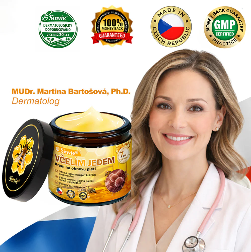 ✨Doporučení dermatologa 🐝 Sinvie® Krém na obnovu pleti s včelím jedem 🔥 Český vývoj, výroba a dodávka v České republice